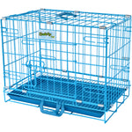 Load image into Gallery viewer, Smarty Pet Heavy Duty Collapsible Wire Pet Cage – Vibrant Blue