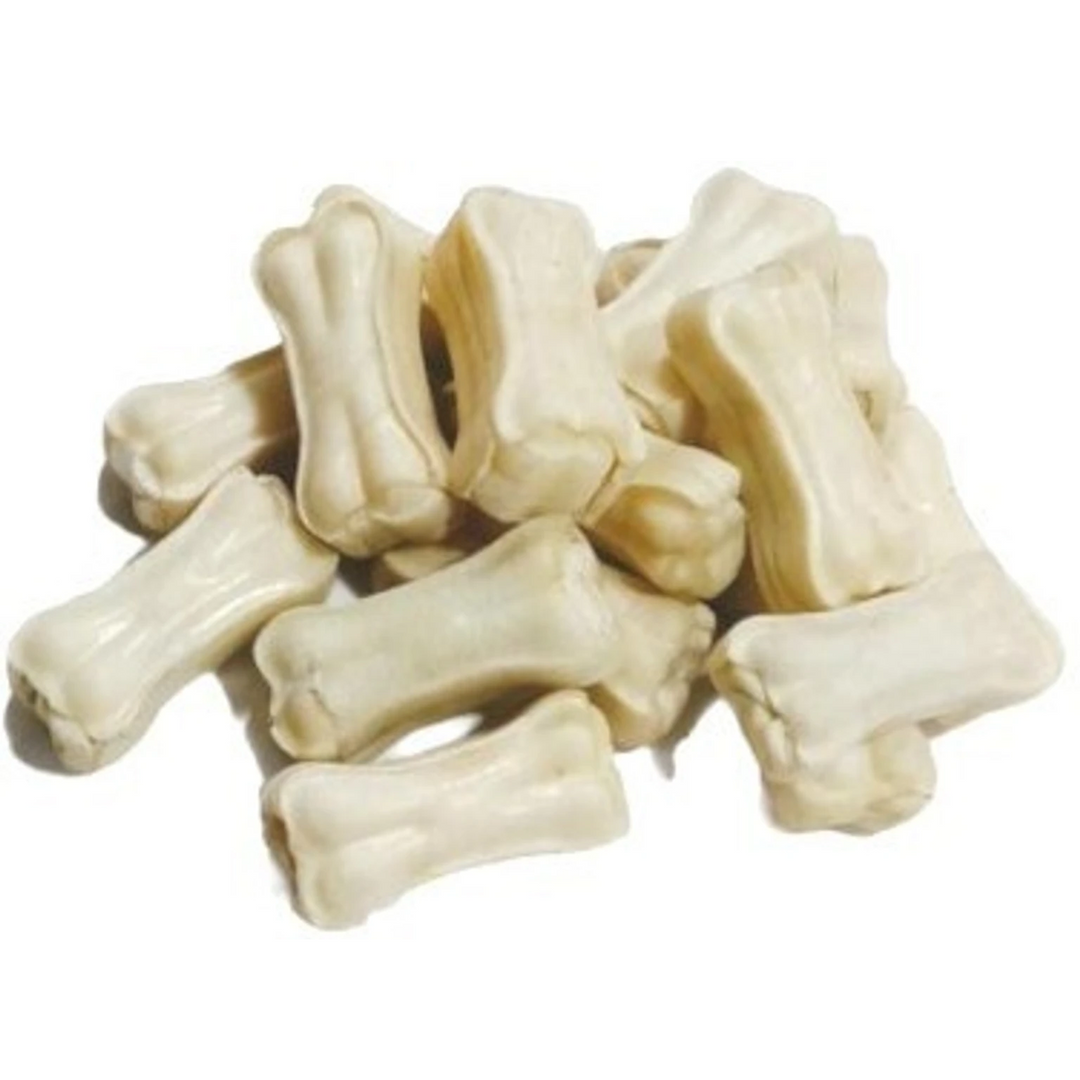 Smarty Pet 2" Compressed Rawhide Chew Bones for Dogs - 500g