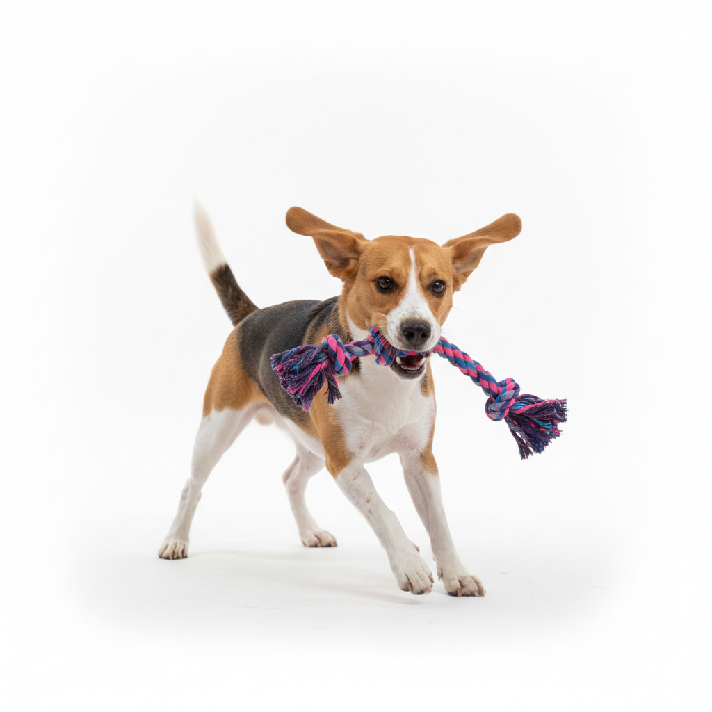 Smartypet Heavy-Duty 3-Knot Cotton Rope Toy | Durable Tug & Chew Toy