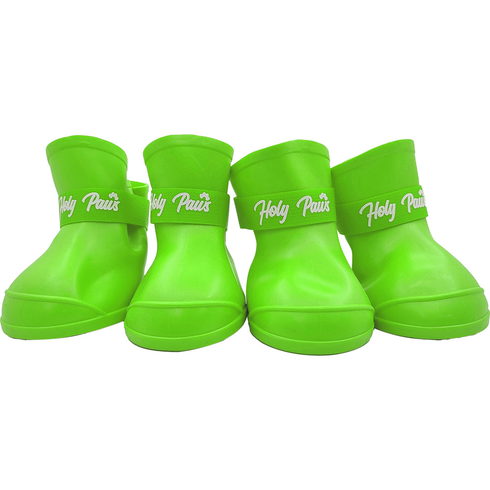 Holy Paws Waterproof Latex Non-Slip Shoes for Dogs (Set of 4)