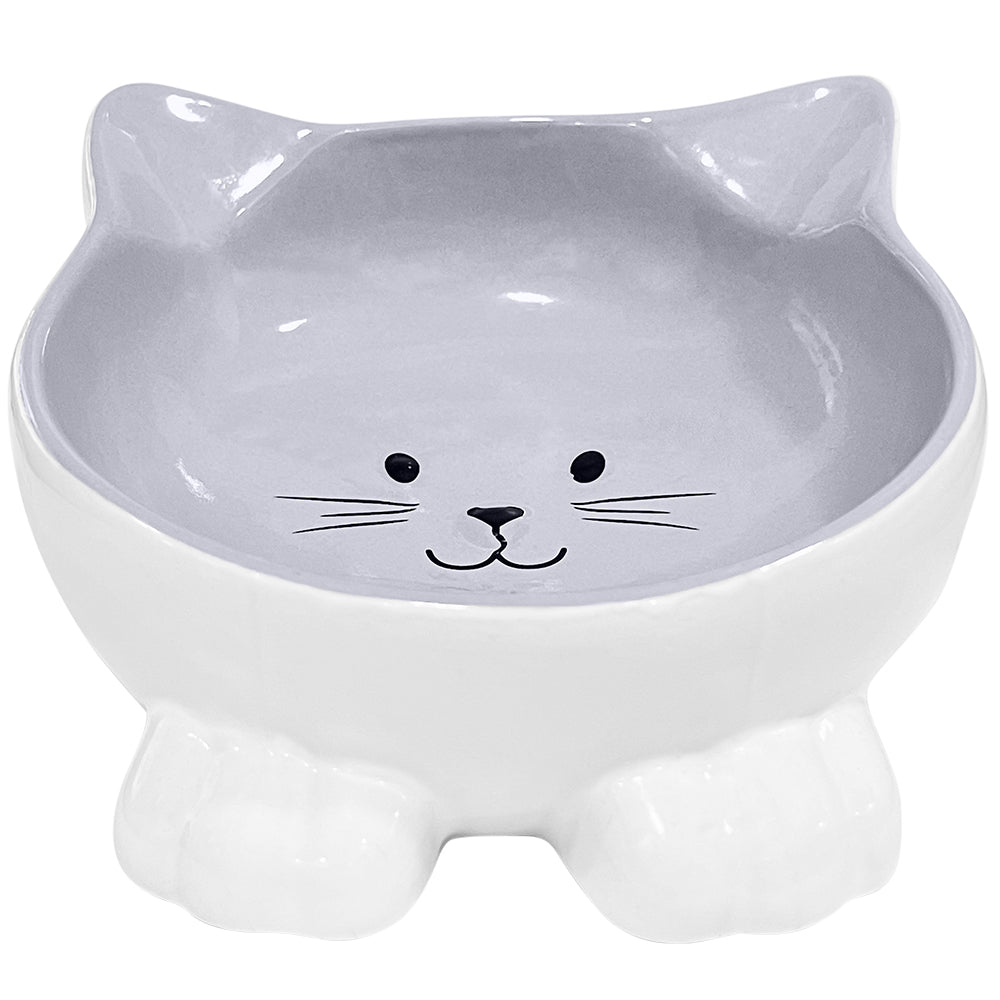 Holy Paws Ceramic Cat Bowl