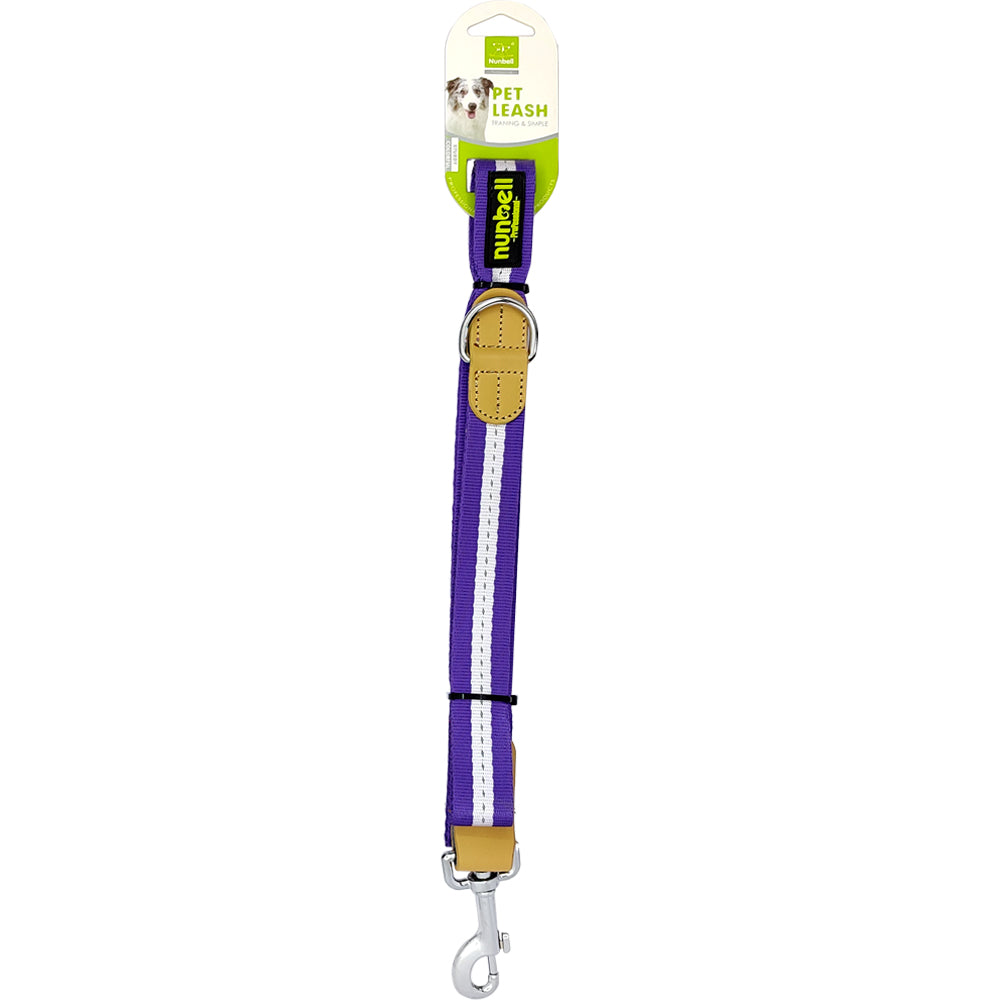 Nunbell Professional Dog Leash Nylon & Leather