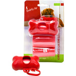 Load image into Gallery viewer, SmartyPet Bone-Shaped Dog Poop Bag Dispenser with 2 Refill Rolls