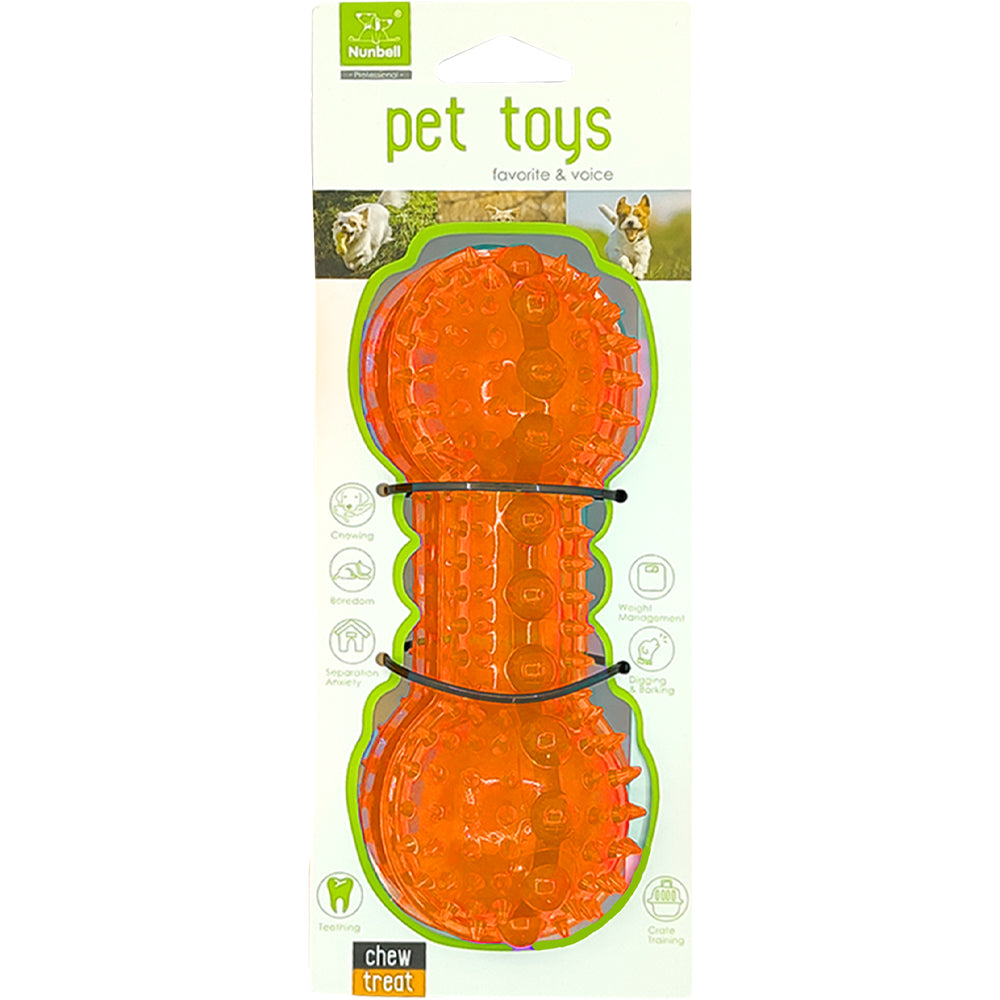 NB Spike Dumbell - Treat Dispenser (Color May Vary)