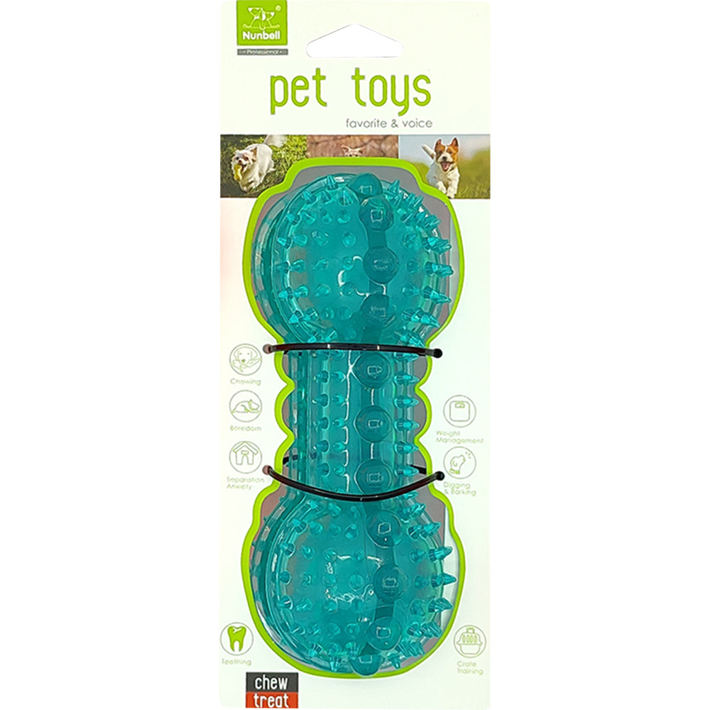 NB Spike Dumbell - Treat Dispenser (Color May Vary)