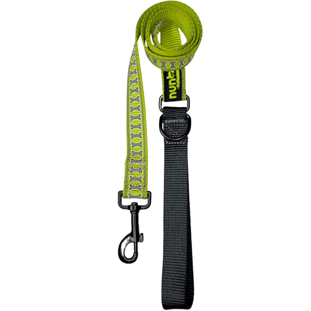 Nunbell Reflective Bone Print Dog Leash