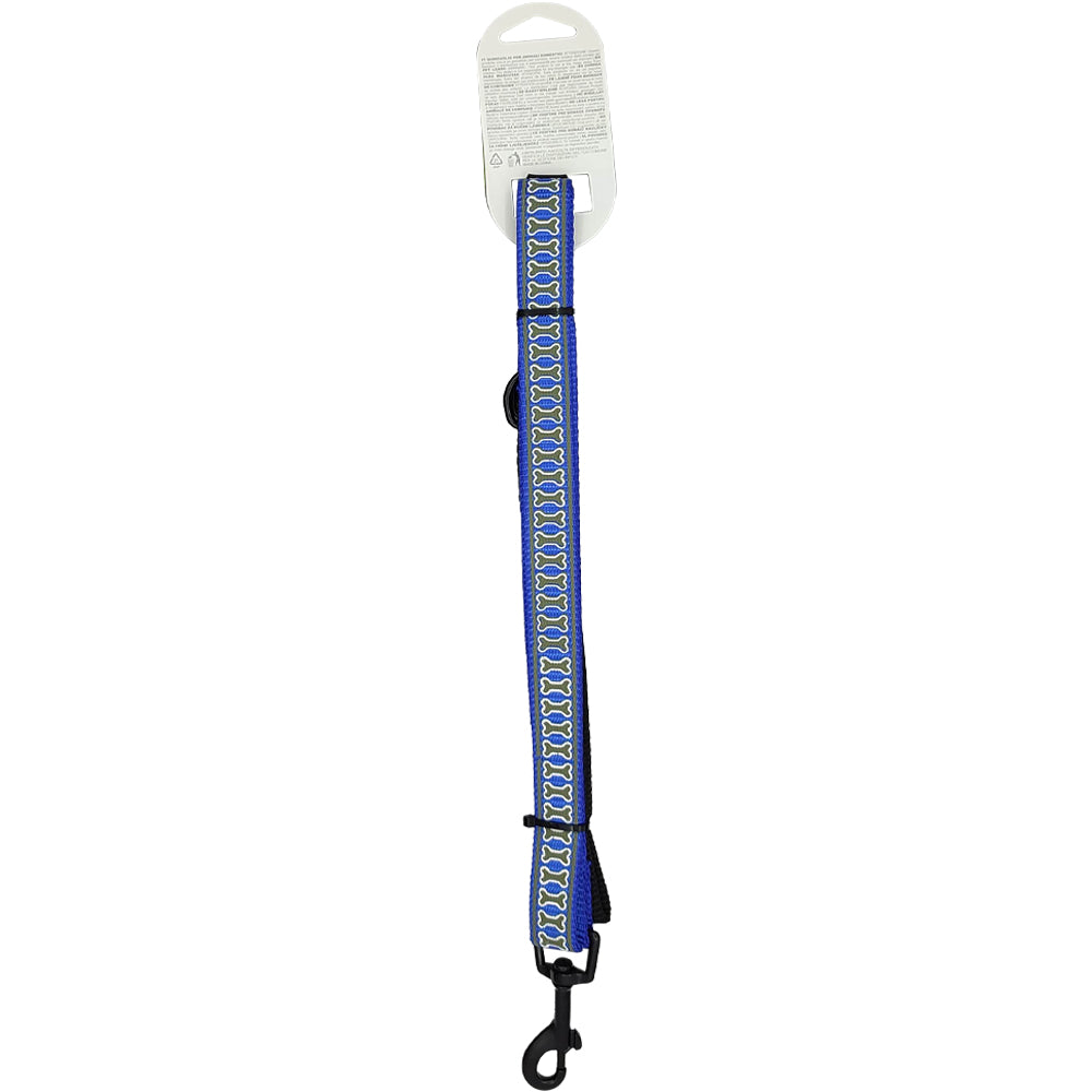 Nunbell Reflective Bone Print Dog Leash