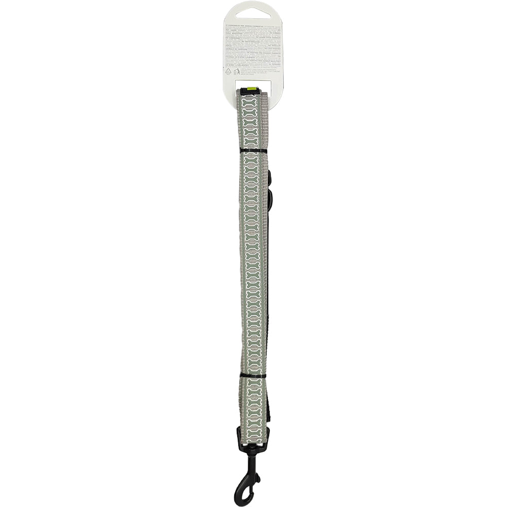 Nunbell Reflective Bone Print Dog Leash