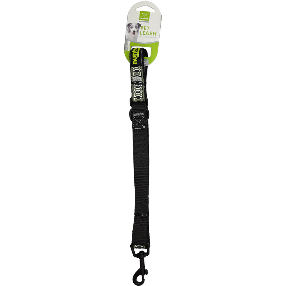 Nunbell Reflective Bone Print Dog Leash