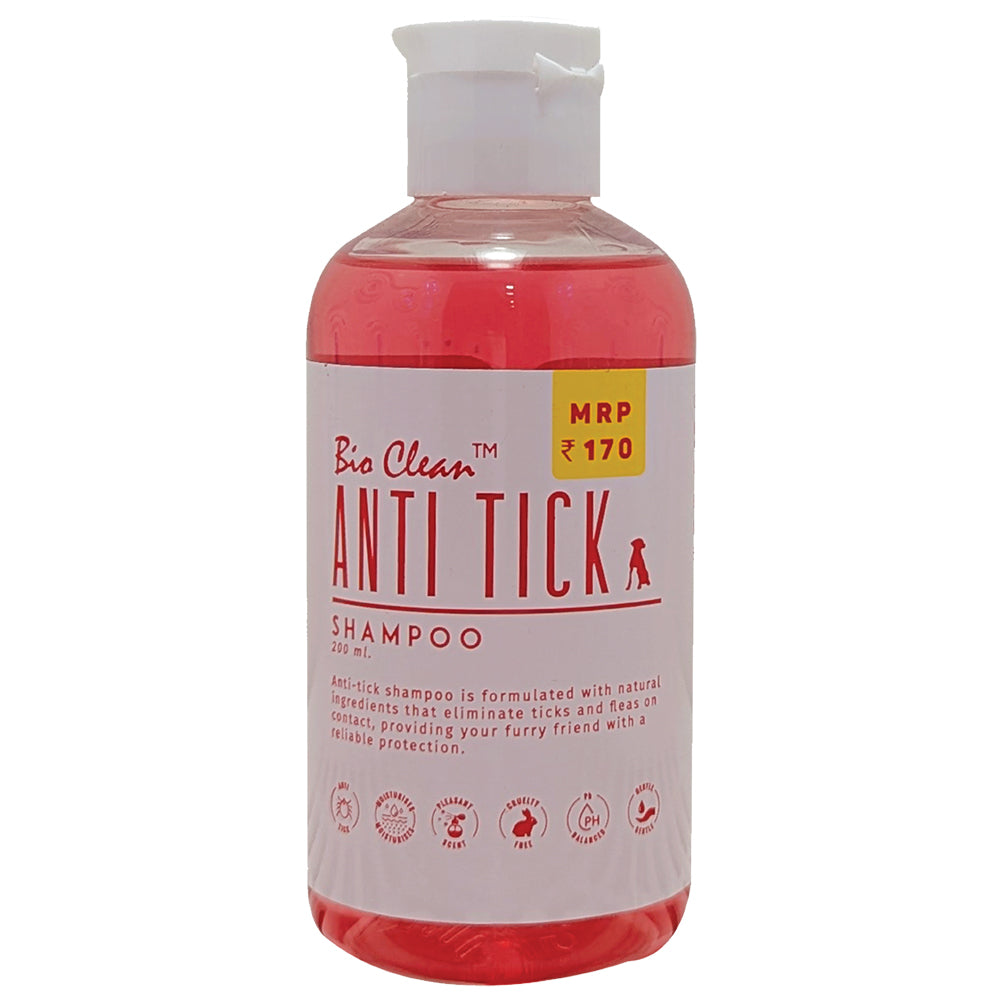 Bio Clean Anti-Tick & Flea Shampoo for Cats & Dogs