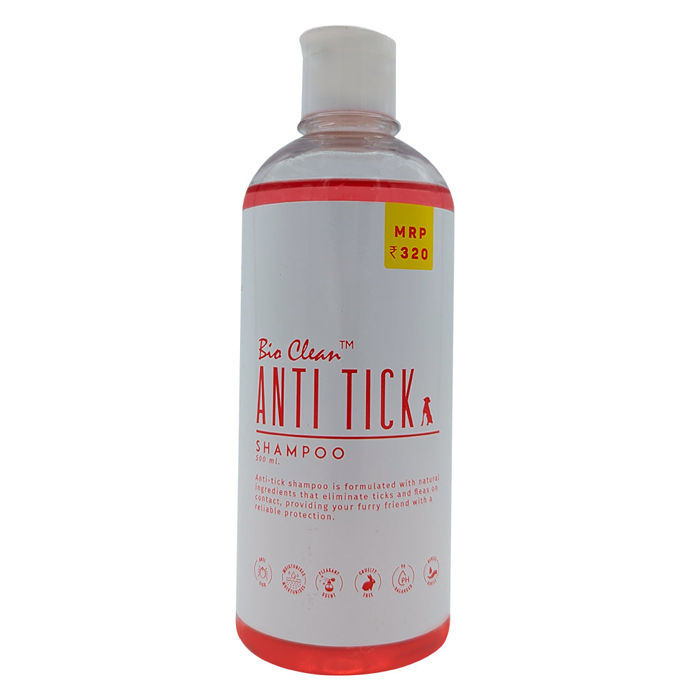 Bio Clean Anti-Tick & Flea Shampoo for Cats & Dogs