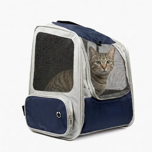 Premium Expandable Pet Carrier Backpack | Breathable & Foldable Travel Bag for Cats & Small Dogs