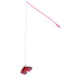 Load image into Gallery viewer, Basil Butterfly Cat Teaser Wand with Bell – Interactive Cat Toy