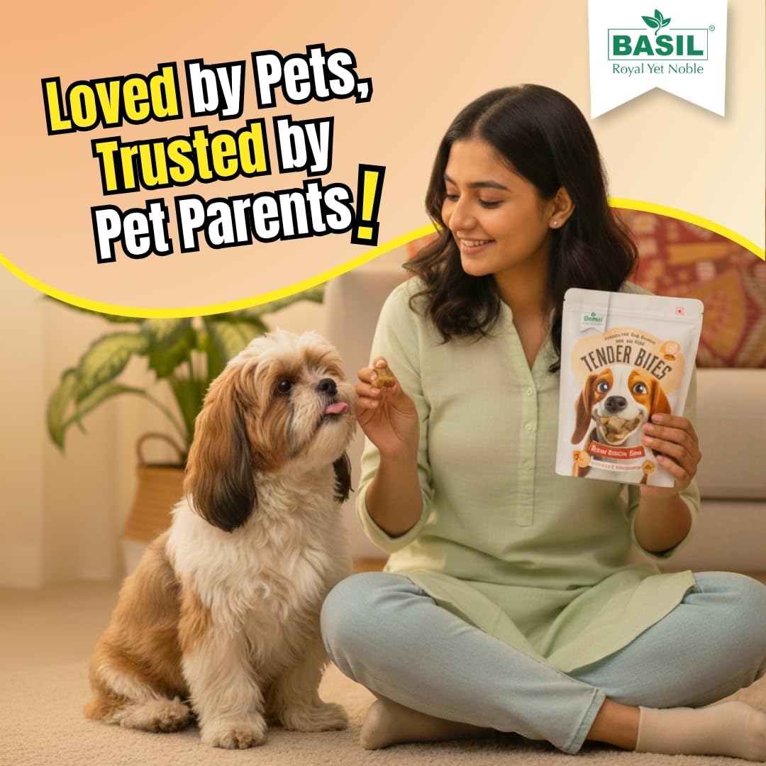 Basil Tender Bites Diced Chicken Dog Treats (70g)