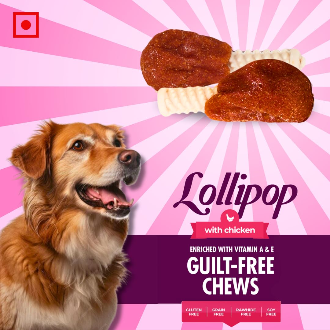 Basil Chicken Lollipop Guilt-Free Dog Treats (92g)