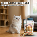Load image into Gallery viewer, Basil Maki Chicken Sushi Cat Treats (50g)