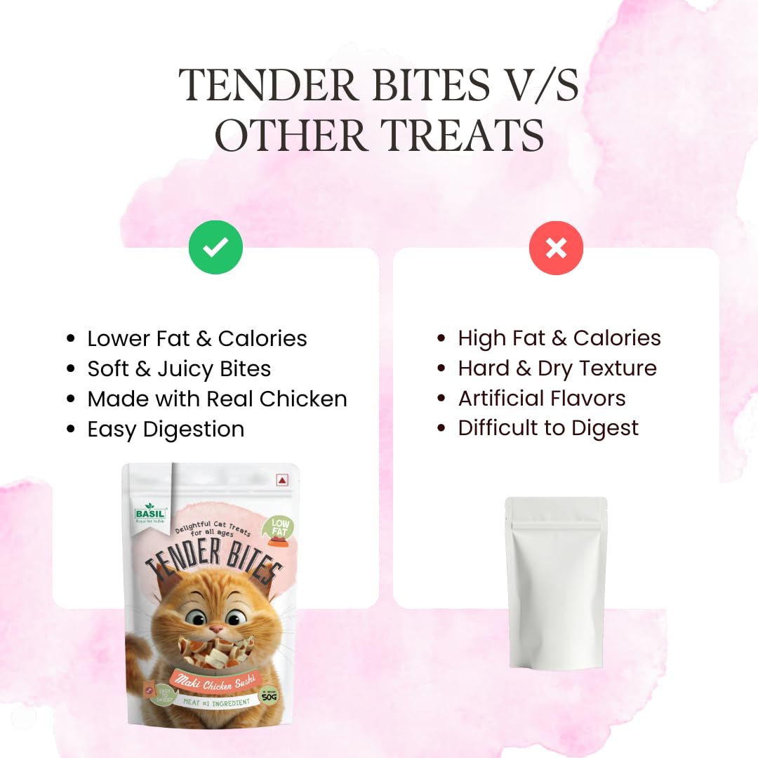 Basil Maki Chicken Sushi Cat Treats (50g)