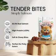 Basil Tender Bites Simply Salmon Bites Cat Treat (50g)