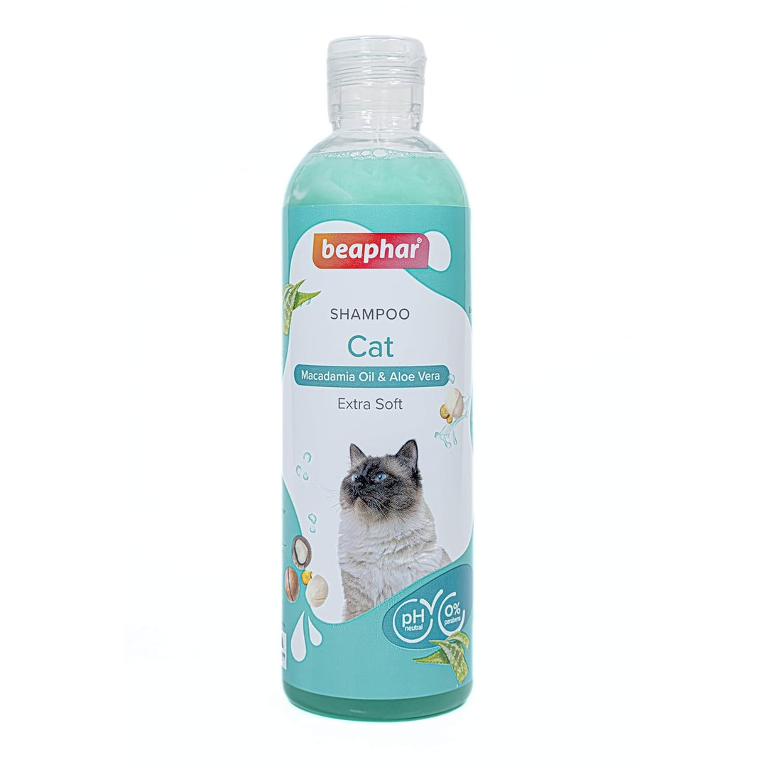 Beaphar Extra Soft Cat Shampoo - Macadamia Oil & Aloe Vera (250ml)