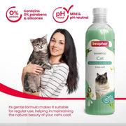 Beaphar Extra Soft Cat Shampoo - Macadamia Oil & Aloe Vera (250ml)