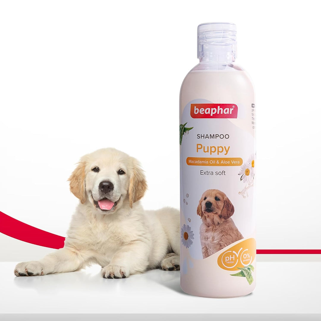 Beaphar Extra Soft Puppy Shampoo – Macadamia Oil & Aloe Vera (250ml)