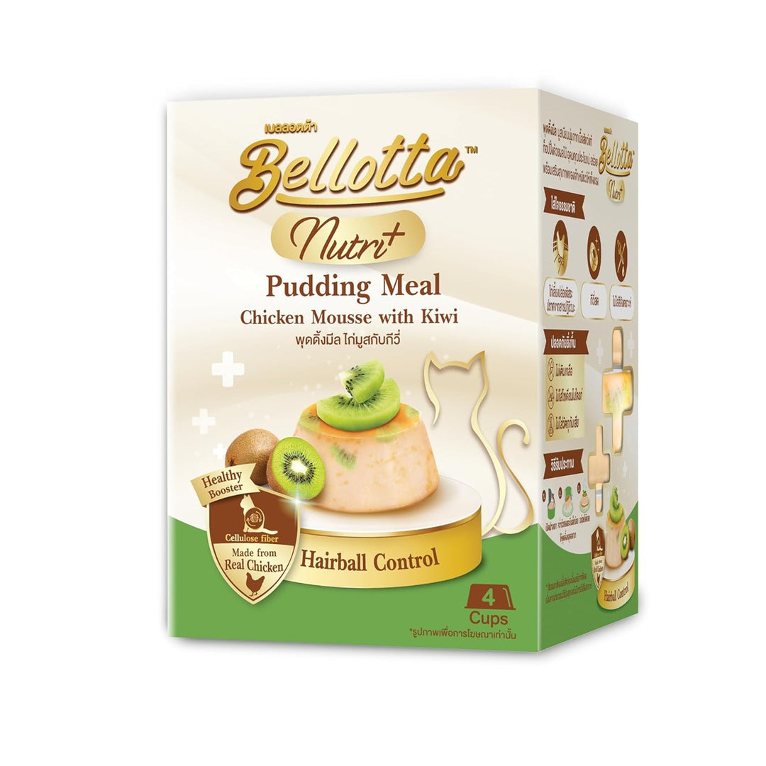 Bellotta Nutri+ Pudding Meal - Chicken Mousse with Kiwi (25g x 4 Cups)