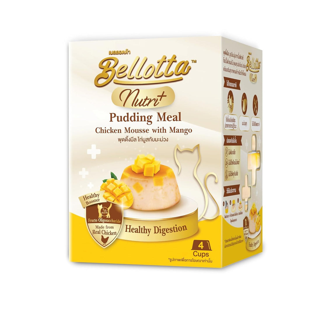 Bellotta Nutri+ Pudding Meal - Chicken Mousse with Mango (25g x 4 Cups)