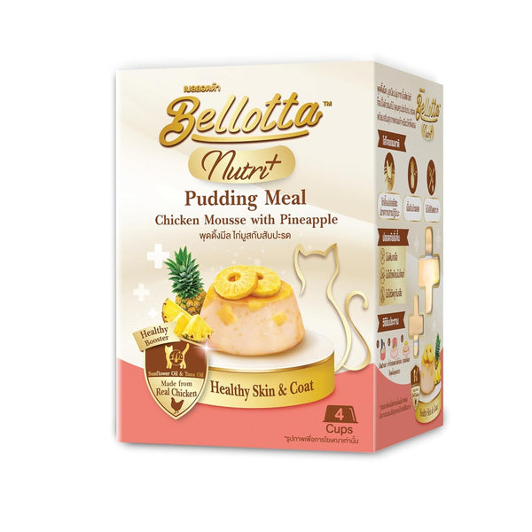 Bellotta Nutri+ Pudding Meal - Chicken Mousse with Pineapple (25g x 4 Cups)