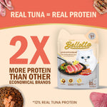 Load image into Gallery viewer, Bellotta Adult Wet Cat Food Pouch – Tuna Topping Shirasu in Jelly