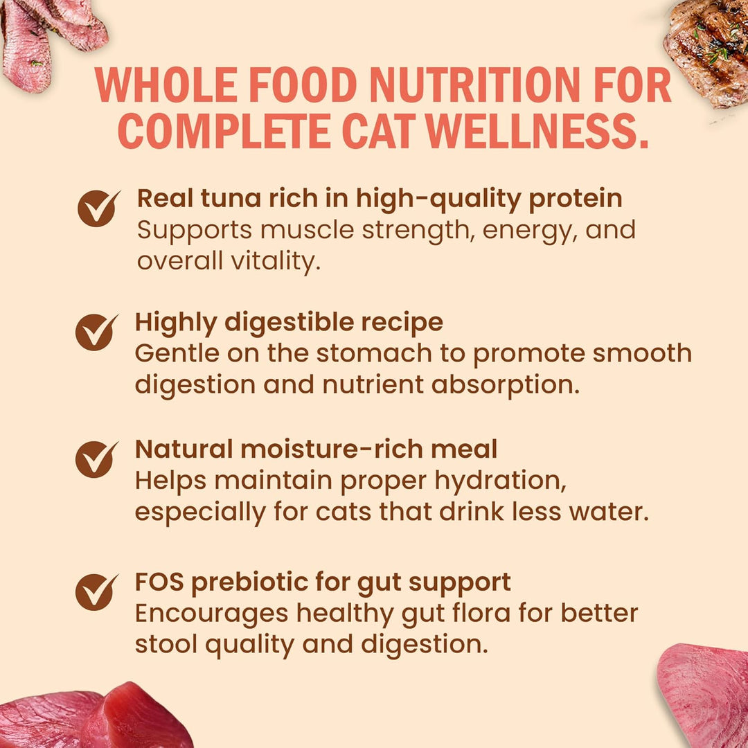 Bellotta Adult Wet Cat Food Pouch – Tuna Topping Shrimp in Jelly