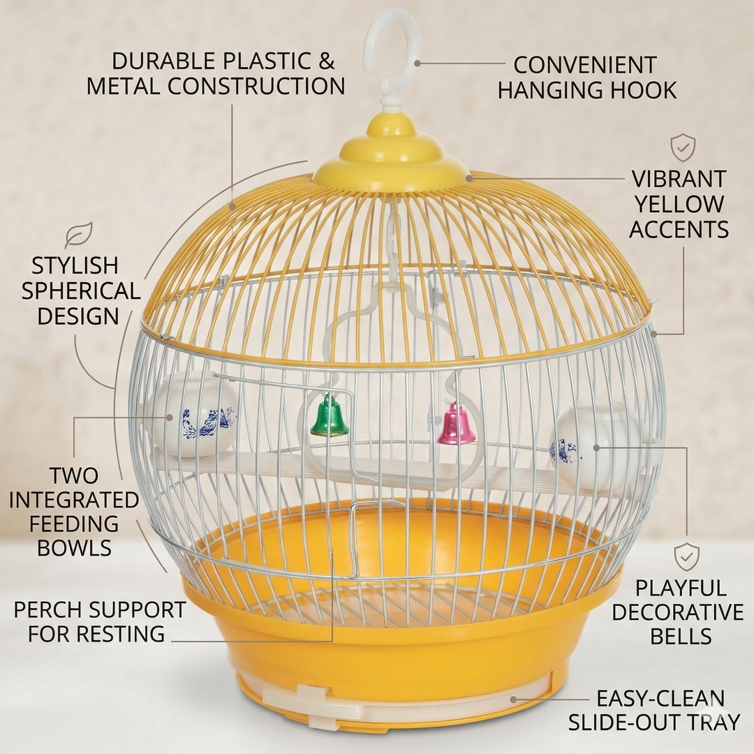 Bird Cage Round-001 (29 X 36cm)
