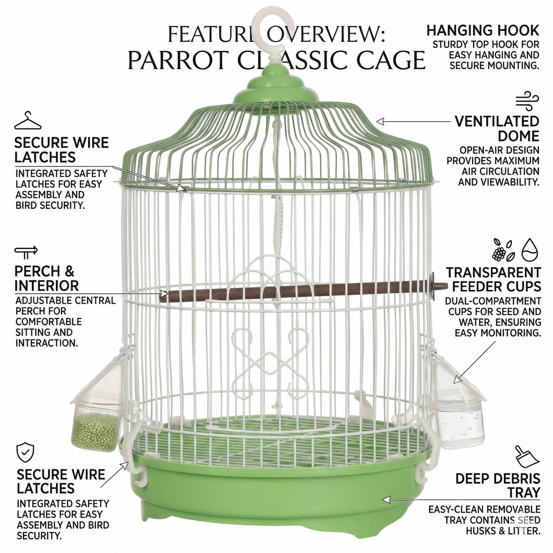 Bird Cage Round-A300 (38 X 47cm)