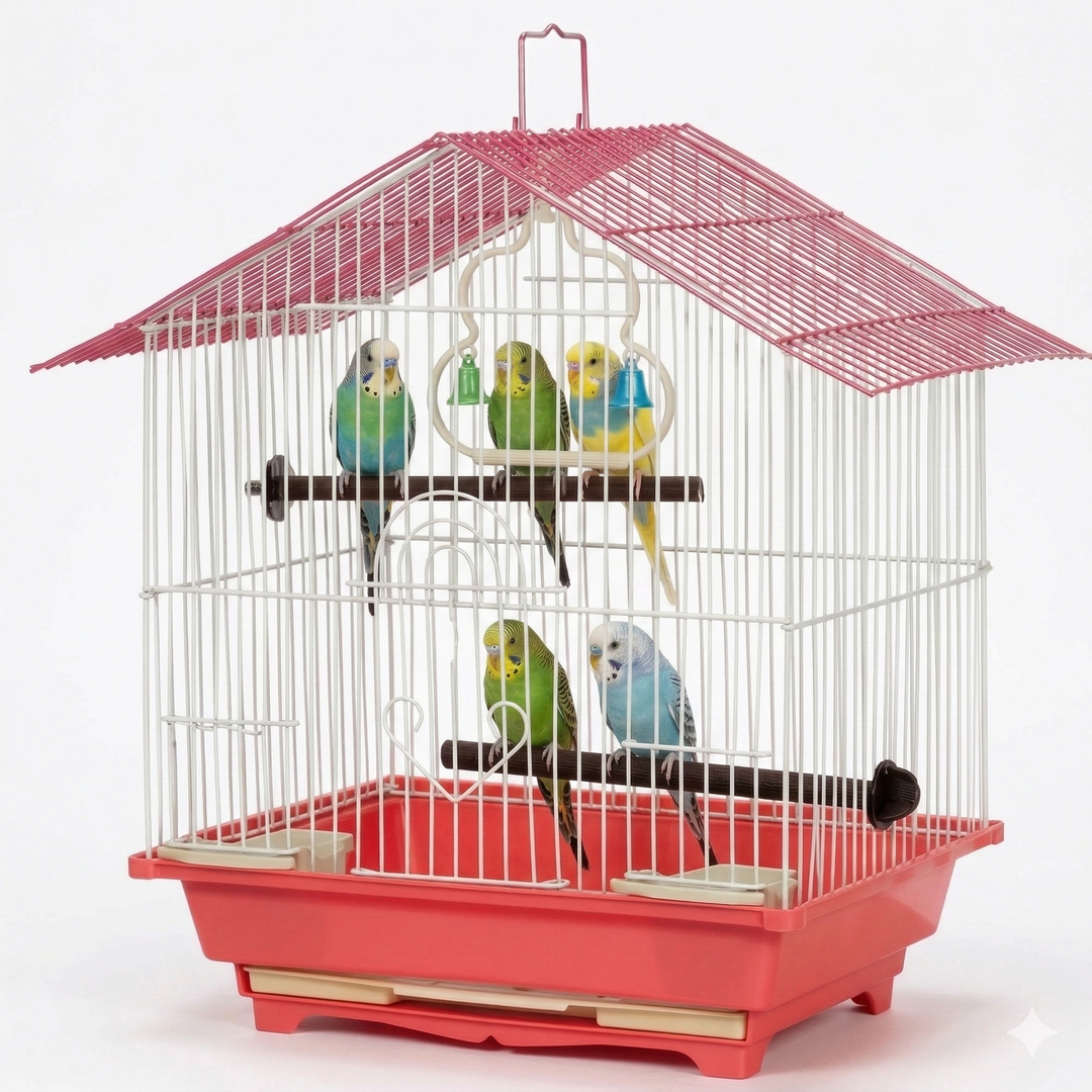 Bird Cage-P101 Vibrant Gable-Roof (30 x 23 x 39cm)