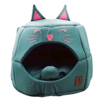 Load image into Gallery viewer, SmartyPet Cat House 2-in-1 Foldable Pet Bed &amp; Cave, Small - Plain (Color May Vary)