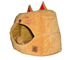 Load image into Gallery viewer, SmartyPet Cat House 2-in-1 Foldable Pet Bed &amp; Cave, Small - Plain (Color May Vary)