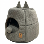 Load image into Gallery viewer, SmartyPet Premium Velvet Cat House (Color May Vary)