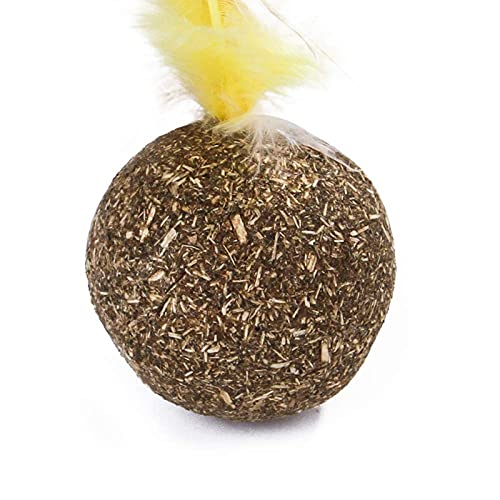 Cat Nip Toy - Ball with Feathers