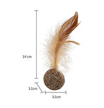Load image into Gallery viewer, Cat Nip Toy - Ball with Feathers
