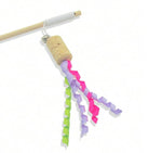 Load image into Gallery viewer, Premium Natural Wooden Cat Wand Toy with Cork &amp; Jingle Bell