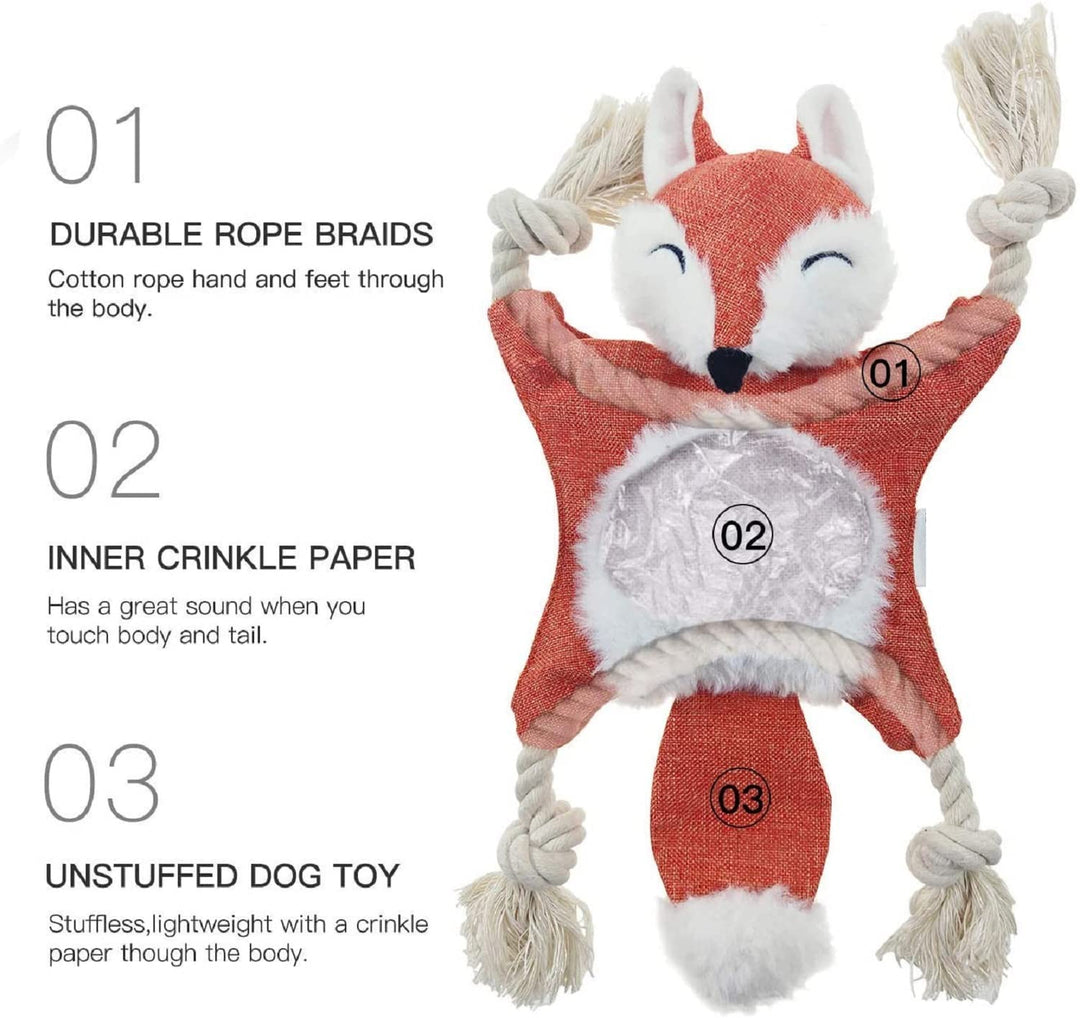 Crackling Bunny for Dogs (Color May Vary)