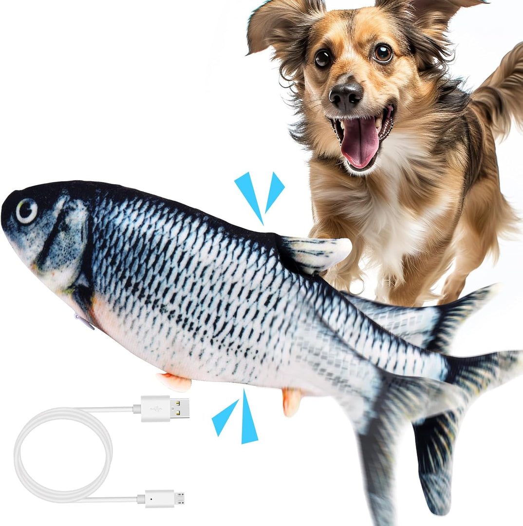 Holy Paws Dancing Fish – Interactive Squeaky & Wiggling Dog Toy
