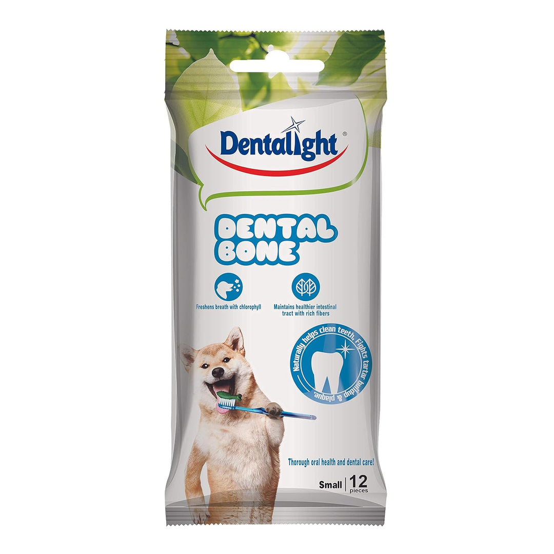 Dentalight 12-in-1 Dental Bone Dog Treats - Small (12 Pieces)