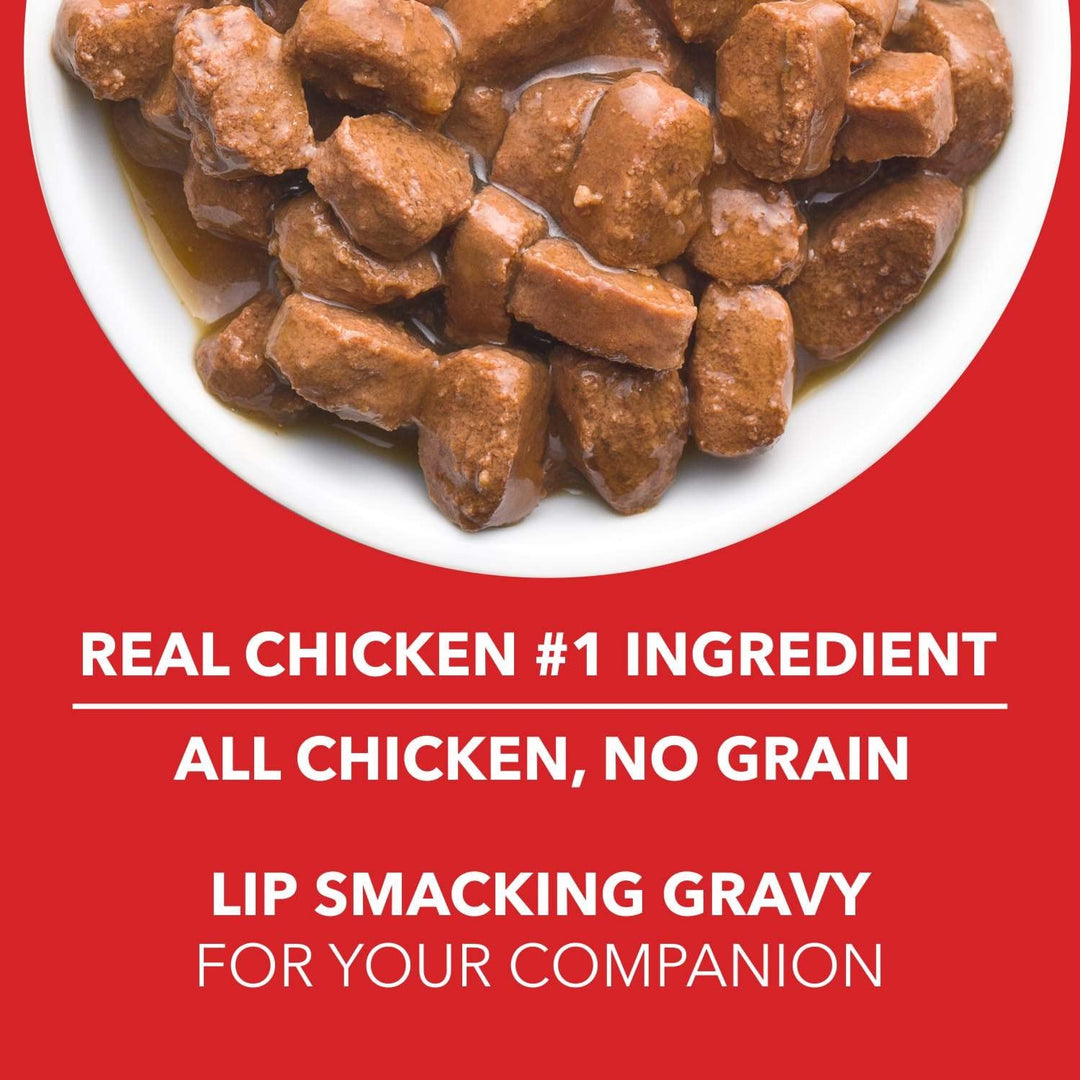 Drools Real Chicken & Chicken Liver Chunks in Gravy for Adult Dogs – 150g (Pack of 15 pouches, 2.25kg)
