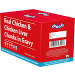 Load image into Gallery viewer, Drools Puppy Wet Dog Food – Real Chicken &amp; Chicken Liver Chunks in Gravy (150g x 15 Pouches, 2.25kg Pack)