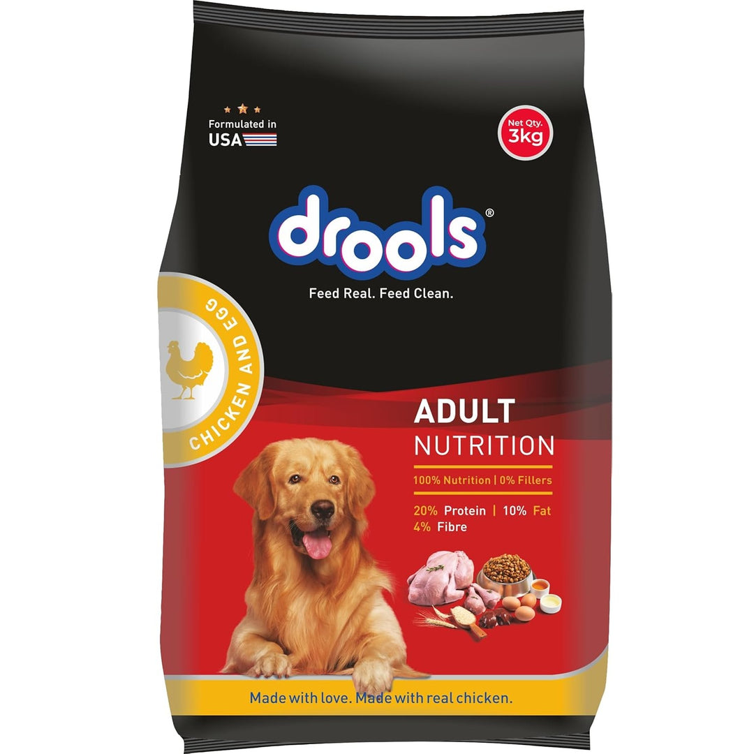 Drools Chicken and Egg Adult Dry Dog Food - 3kg