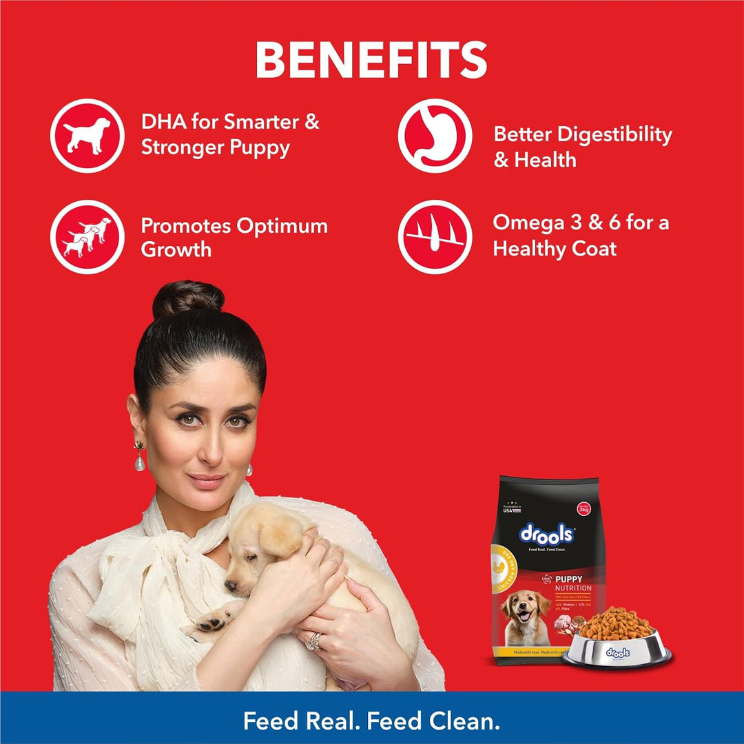 Drools Chicken and Egg Puppy Dog Food – 3Kg