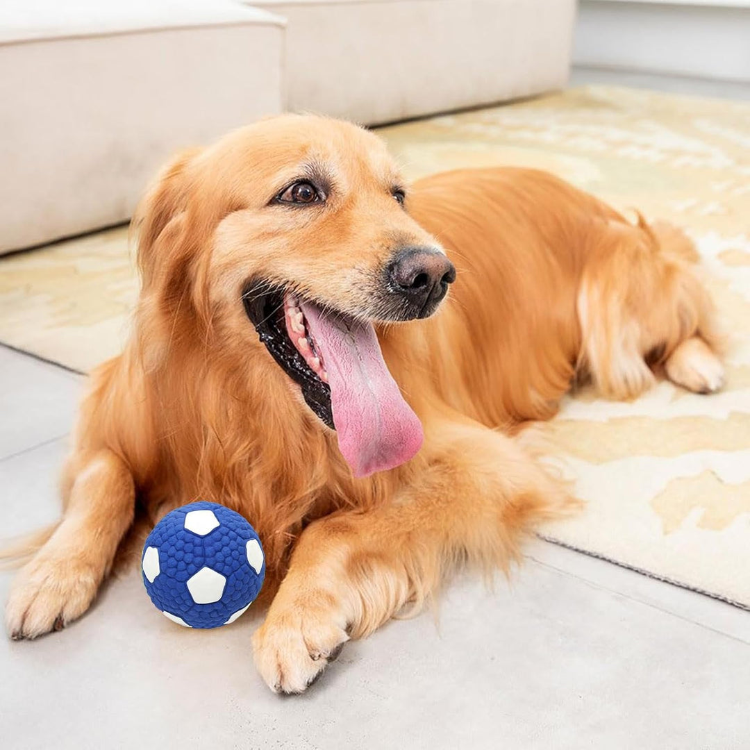 EE Toys-Latex Football-Blue & White for Dogs