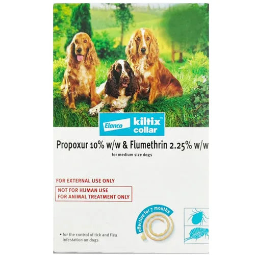 Elanco Kiltix Flea and Tick Collar for Medium Dogs