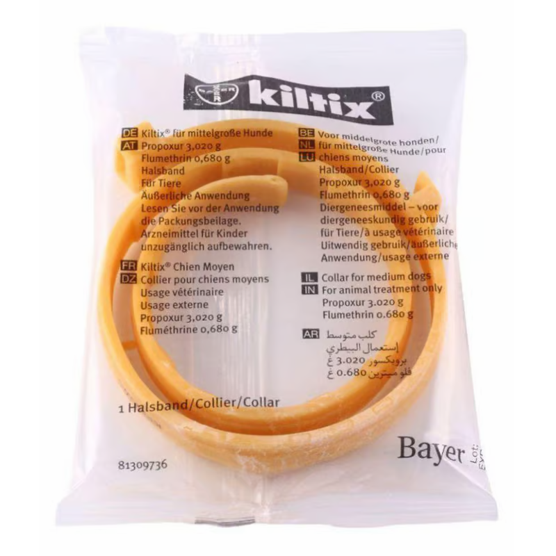 Elanco Kiltix Flea and Tick Collar for Medium Dogs