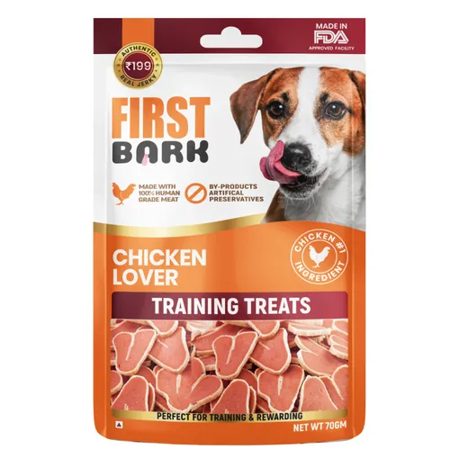 First Bark Chicken Lover Training Dog Treats (70g)